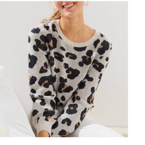 Loft Leopard Print Sweater